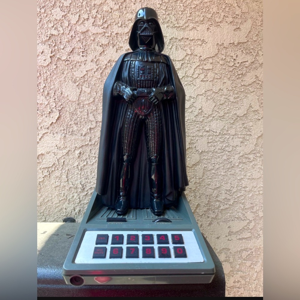 1983 Vintage Darth Vader Speakerphone Lucasfilm Star Wars by ATC Untested